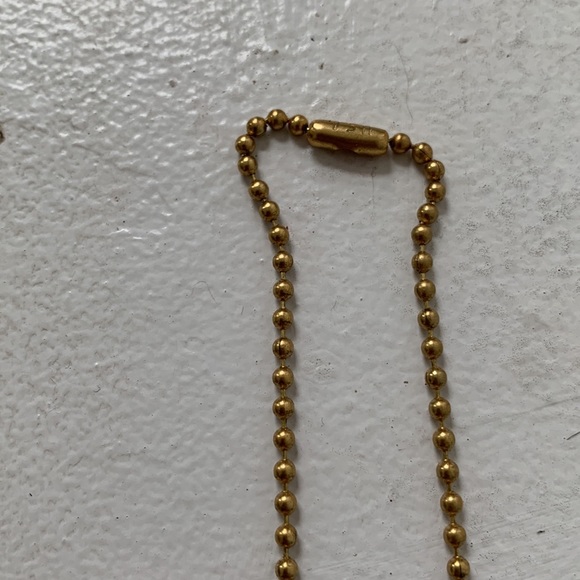 Gold Tone Bead Ball Chain NWOT - Picture 3 of 4